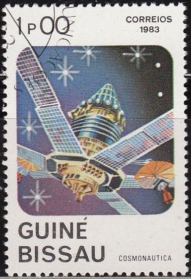 Guinea Bissau 1983 465 Sello Espacio Cosmonautica Satelite Espacial Matasello de favor Preobliterado 